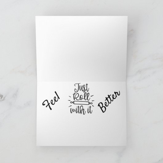 NIEMAND IST GLÜCKLICH, WENN "DU GEFÜHL KRAPPY BIST KARTE (Innenseite)