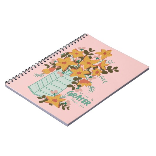 Niemand ist Grater als Sie - InspirationsNotebook Notizblock (Linke Seite)