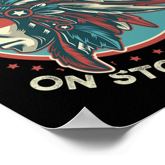 Niemand ist illegal auf gestohlenem Land Poster (Ecke)