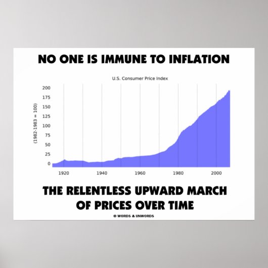 Niemand ist immun gegen die Inflation nach oben Mä Poster (Vorne)