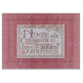 Niemand ist mehr ein geerntetes Glas Schneidebrett (Vorderseite)