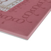 Niemand ist mehr ein geerntetes Glas Schneidebrett (Ecke)