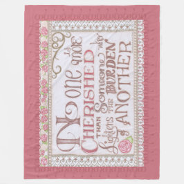 Niemand ist noch gepflasterter Fleecebanket Fleecedecke