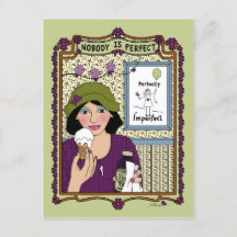 Niemand ist Perfect_A_ Postkarte