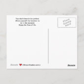 Niemand ist Perfect_B_ Postkarte (Rückseite)