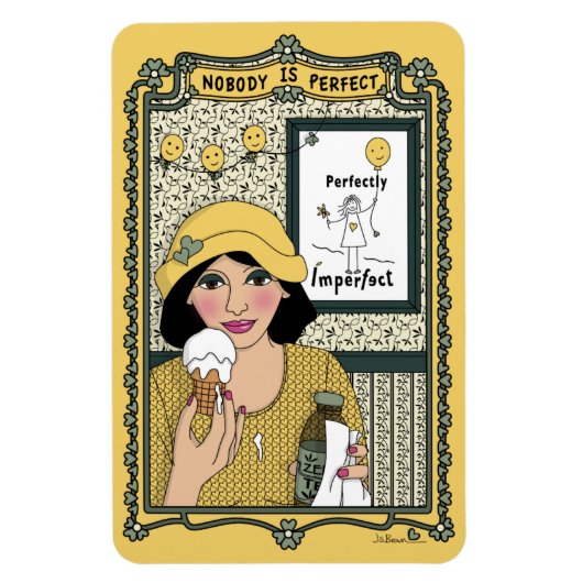 Niemand ist Perfect_C_4x6 Kühlschrank Magnet (Vertikal)