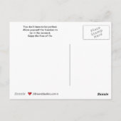 Niemand ist Perfect_C_ Postcard Postkarte (Rückseite)