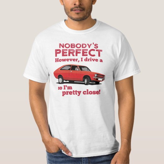 Niemand ist perfekt, außer... Morris Marina Coupe T-Shirt (Vorderseite)