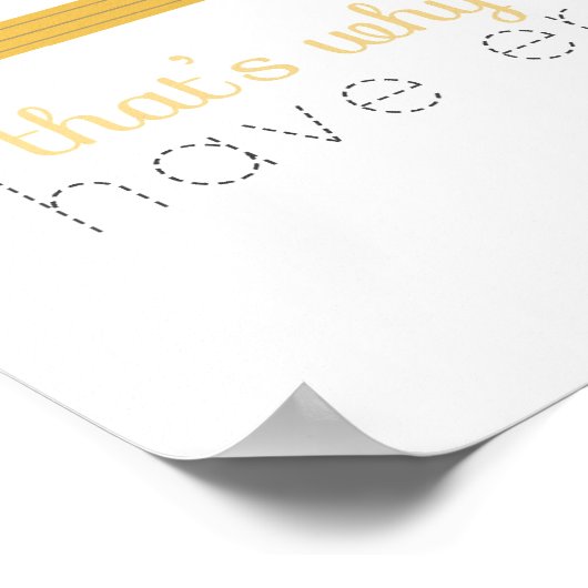 Niemand ist perfekt - Bleistift- und Radiergummi Poster (Ecke)