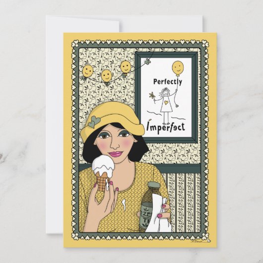 Niemand ist perfekt_C flache Karte 5"x7" (Vorderseite)