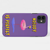 Niemand ist perfekt - Flamingo mit Schwimmring Case-Mate iPhone Hülle (Rückseite (Horizontal))