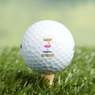 Niemand ist perfekt - Flamingo mit Schwimmring Golfball