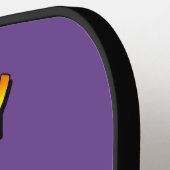 Niemand ist perfekt - Flamingo mit Schwimmring Pickleball Schläger (Linke Seite)