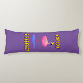 Niemand ist perfekt - Flamingo mit Schwimmring Seitenschläferkissen (Vorderseite)