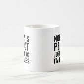 Niemand ist perfekt kaffeetasse (Mittel)