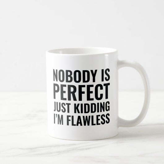 Niemand ist perfekt kaffeetasse (Rechts)