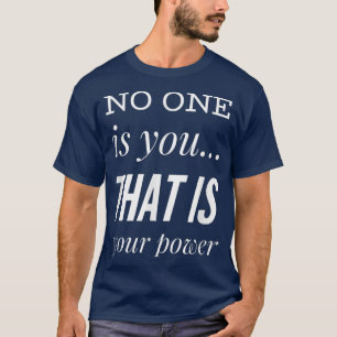 Niemand ist Sie Grafik Power Neuheit Männer Appa T-Shirt