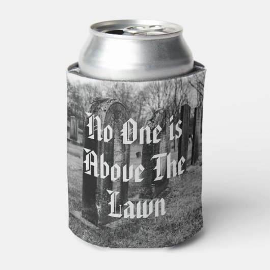 Niemand ist über dem Rasen Dosenkühler (Kanne Vorderseite)