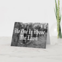 Niemand ist über dem Rasen Karte