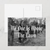 Niemand ist über dem Rasen Postkarte (Vorne/Hinten)