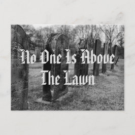 Niemand ist über dem Rasen Postkarte