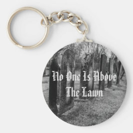 Niemand ist über dem Rasen Schlüsselanhänger