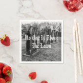 Niemand ist über dem Rasen Serviette (Beispiel)