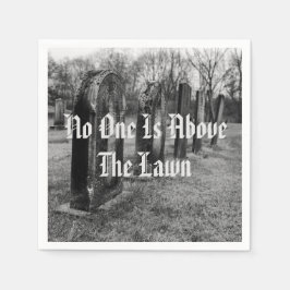 Niemand ist über dem Rasen Serviette