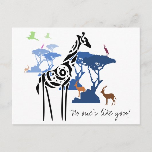 Niemand ist wie du! postkarte (Vorderseite)