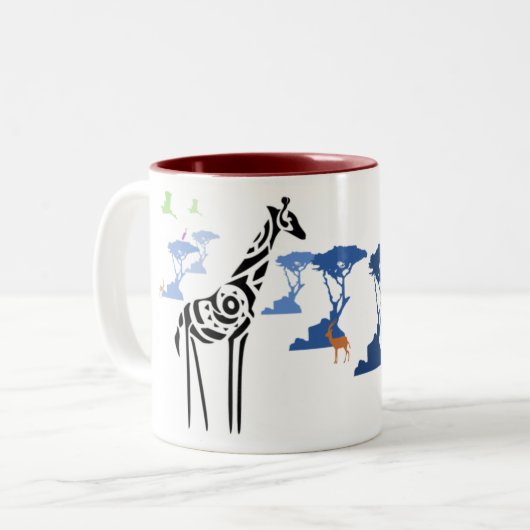 Niemand ist wie ich! zweifarbige tasse (Vorderseite Links)