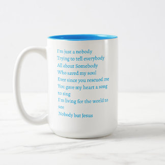 Niemand-Kaffeetasse Zweifarbige Tasse
