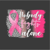 Niemand kämpft allein aufkleber (Vorderseite)