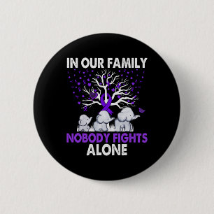 Niemand kämpft allein Familie Elefanten Heimerheim Button