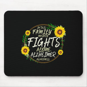 Niemand kämpft allein. Familienunterstützung. Heim Mousepad