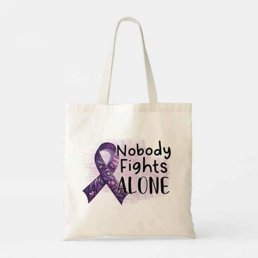 Niemand kämpft allein gegen das Lila Bewusstsein d Tragetasche (Rückseite)