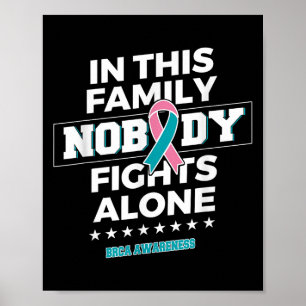 Niemand kämpft allein mit dem Brca-Bewusstsein Poster
