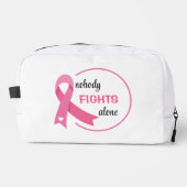 Niemand kämpft allein mit rosa Band Waschbeutel (Vorderseite)