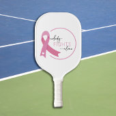 Niemand kämpft allein mit rosa Ribbon-Pickleball-P Pickleball Schläger