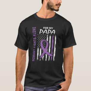 Niemand kämpft allein Papa Lupus Sensibilisierungs T-Shirt
