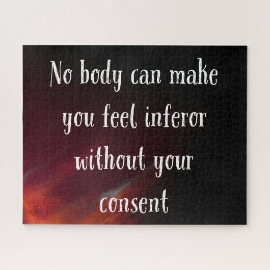 Niemand kann einen dazu bringen, sich zu infeidier puzzle (Horizontal)