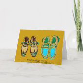 Niemand kann Ihre Schuhe, Vater-Gruß-Karte Karte (Rückseite)