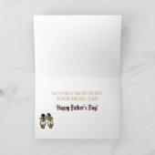 Niemand kann Ihre Schuhe, Vater-Gruß-Karte Karte (Innenseite)