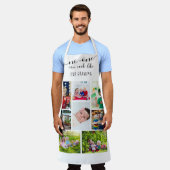 Niemand kann kochen wie unser Oma Editable 8 Foto Schürze (Getragen)