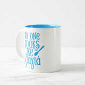 Niemand kocht wie yiayia Griechegroßmutter Zweifarbige Tasse (Vorderseite Links)