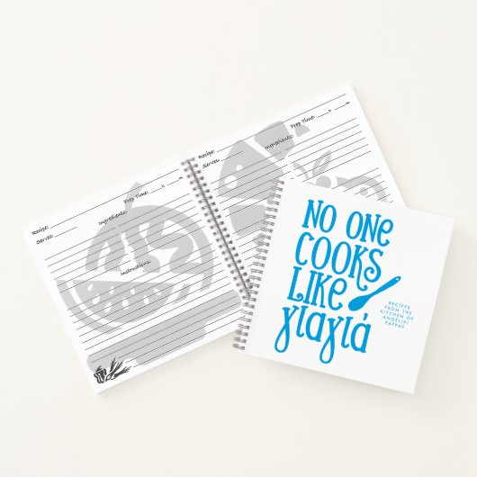 Niemand kocht wie Yiayia-Rezept für griechische Gr Notizblock (Innenseite)