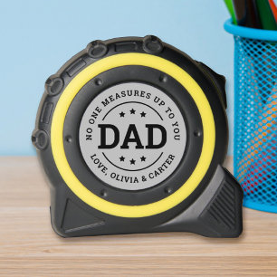 Niemand kommt ran, Papa - Namen der Kinder Grau Maßband