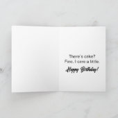 Niemand kümmert sich darum, dass Sie 30 Sarcastic Karte (Innenseite)