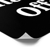 Niemand kümmert sich darum, dass Sie beleidigt wer Poster (Ecke)