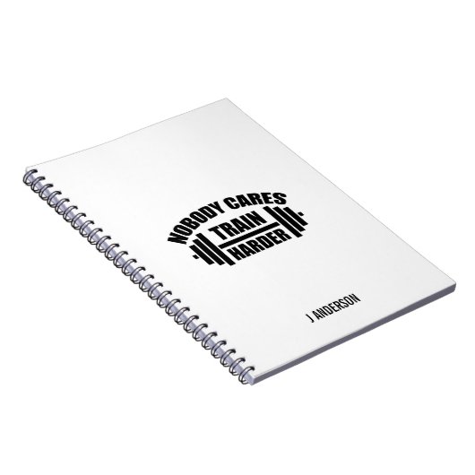 Niemand kümmert sich darum, Harder Gym Motivation Notizblock (Rechte Seite)