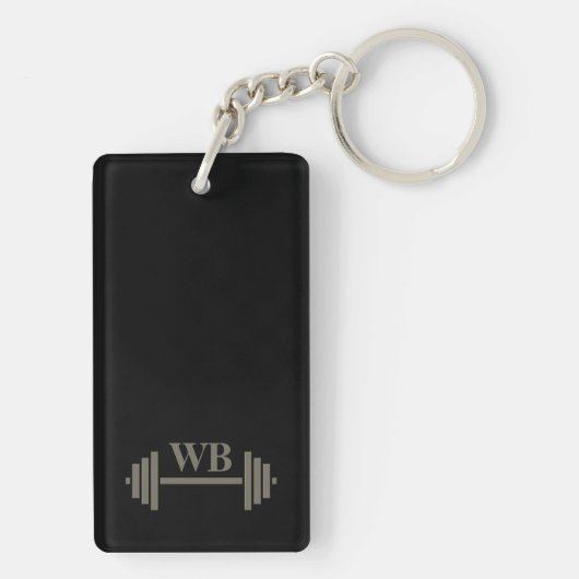 Niemand kümmert sich darum, Harder Gym Motivation Schlüsselanhänger (Rückseite)